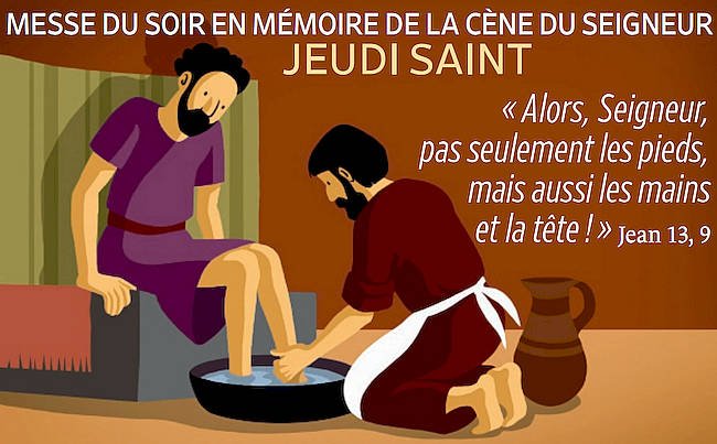 Alors, Seigneur, pas seulement les pieds, mais aussi les mains et la tête.