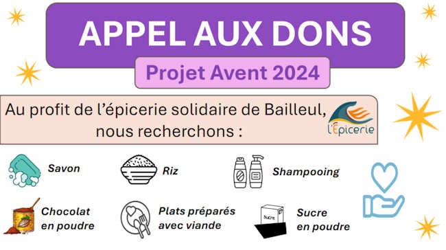 Un Avent sous le signe de la solidarité