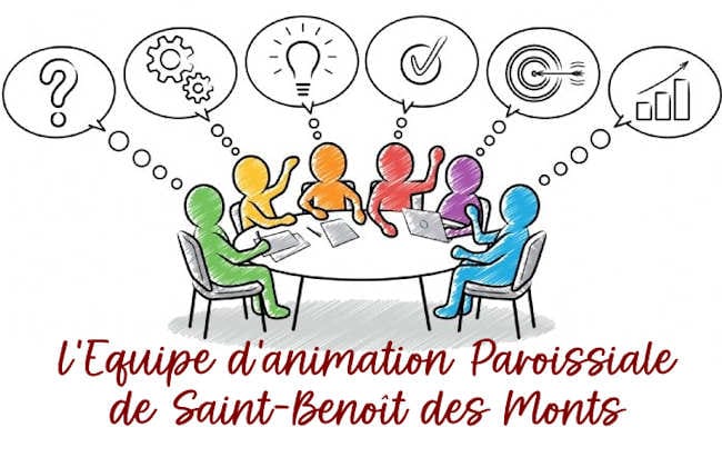 L'Équipe d'Animation Paroissiale de Saint-Benoît des Monts.
