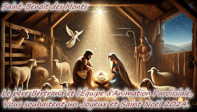 Que la JOIE et la PAIX du ciel règnent dans nos cœurs, avec le désir de les partager autour de nous, en ce jour glorieux de la naissance de notre SAUVEUR JÉSUS !