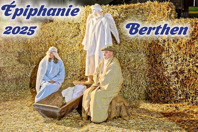 Crèche vivante à Berthen pour l'épiphanie 2025